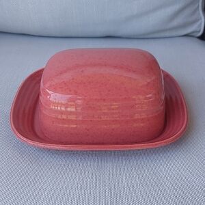 Mikasa Pink Butter Dish